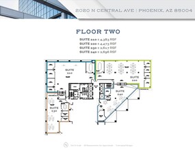 2020 N Central Ave, Phoenix, AZ à louer Plan d’étage– Image 1 sur 1