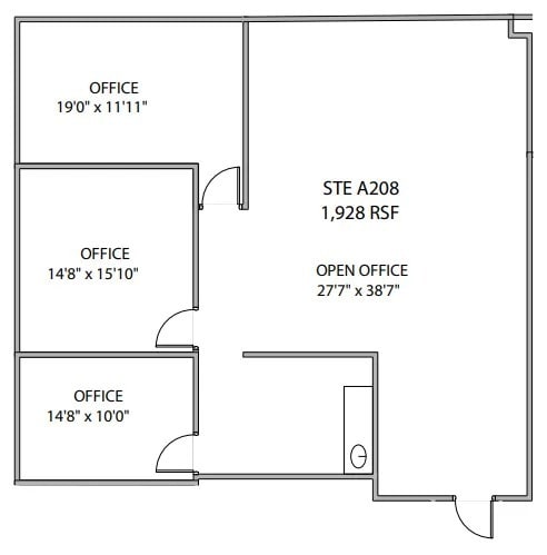 459 N Gilbert Rd, Gilbert, AZ à louer Plan d’étage– Image 1 sur 1
