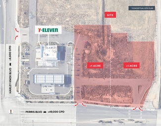 Plus de détails pour Perris Blvd & Harley Knox Blvd, Perris, Perris, CA - Terrain à vendre