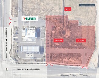 Plus de détails pour Perris Blvd & Harley Knox Blvd, Perris, CA - Terrain à louer