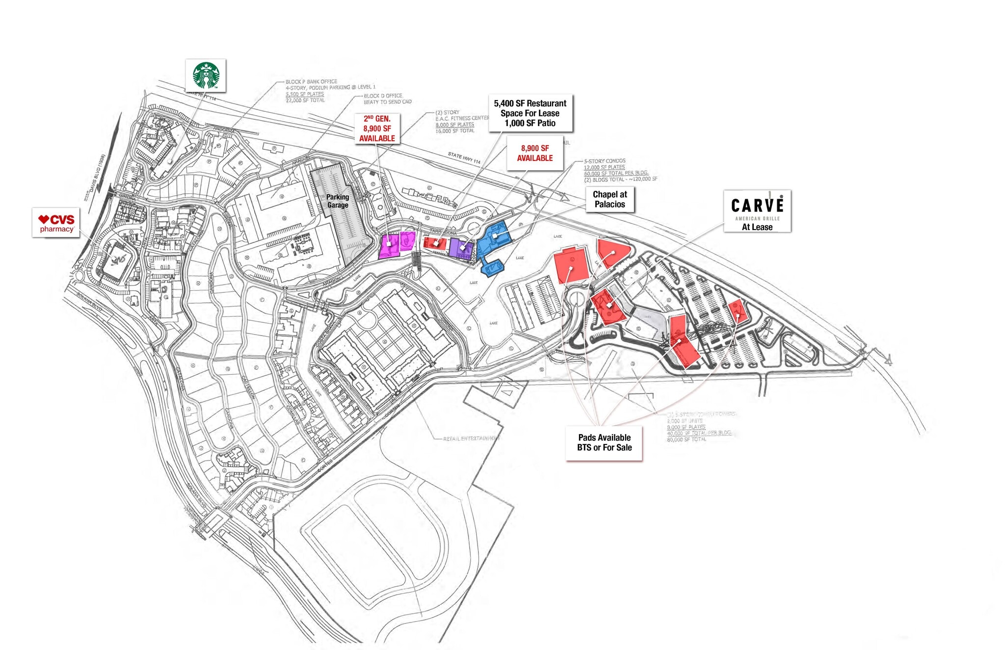 SEQ HWY 114 & Davis Blvd, Westlake, TX à louer Plan de site– Image 1 sur 1
