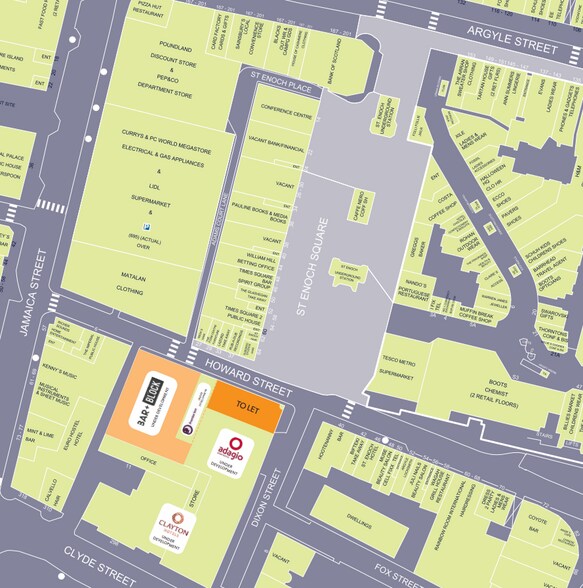 28-38 Howard St, Glasgow à louer - Plan de site – Image 2 sur 2