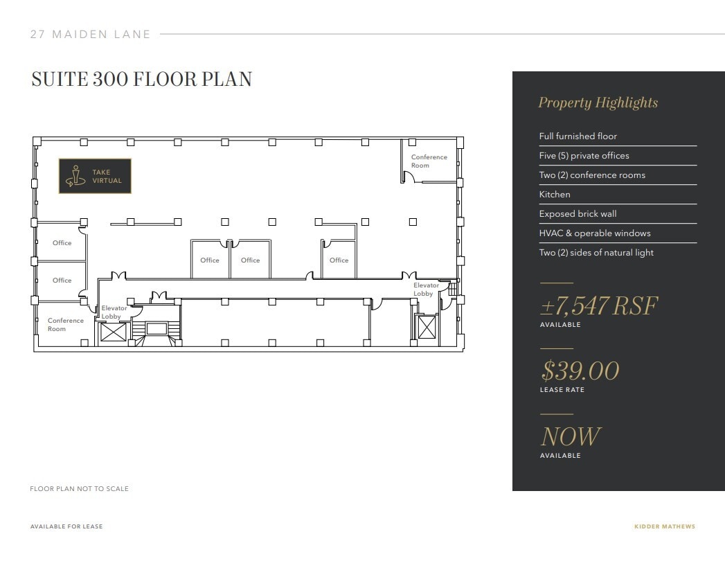 27 Maiden Ln, San Francisco, CA à louer Plan d’étage– Image 1 sur 4