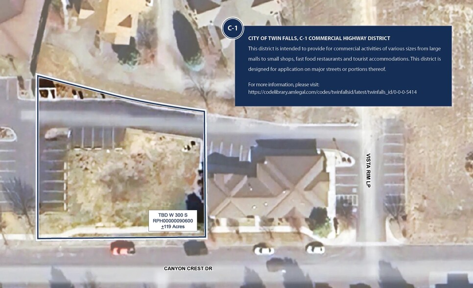 273 Canyon Crest Dr, Twin Falls, ID à vendre - Plan de site – Image 2 sur 6