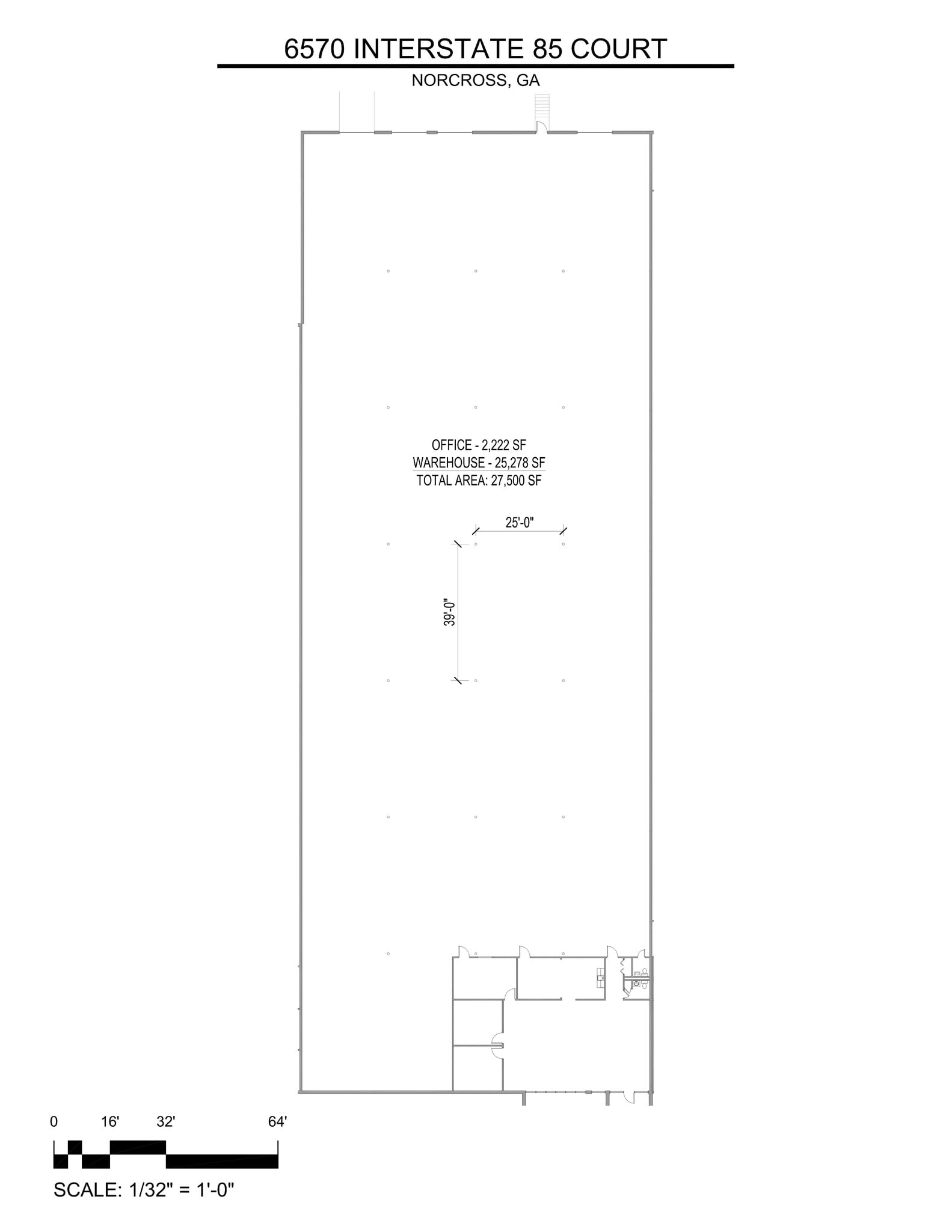 6552-6572 Interstate 85 Ct, Norcross, GA à louer Plan de site– Image 1 sur 1
