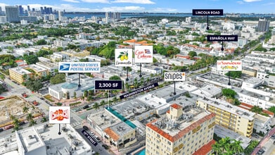 1309 Washington Ave, Miami Beach, FL - VUE AÉRIENNE  vue de carte - Image1