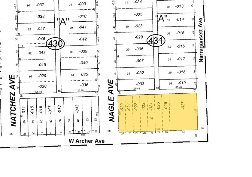 6422 W Archer Ave, Chicago, IL à louer - Plan cadastral – Image 2 sur 4