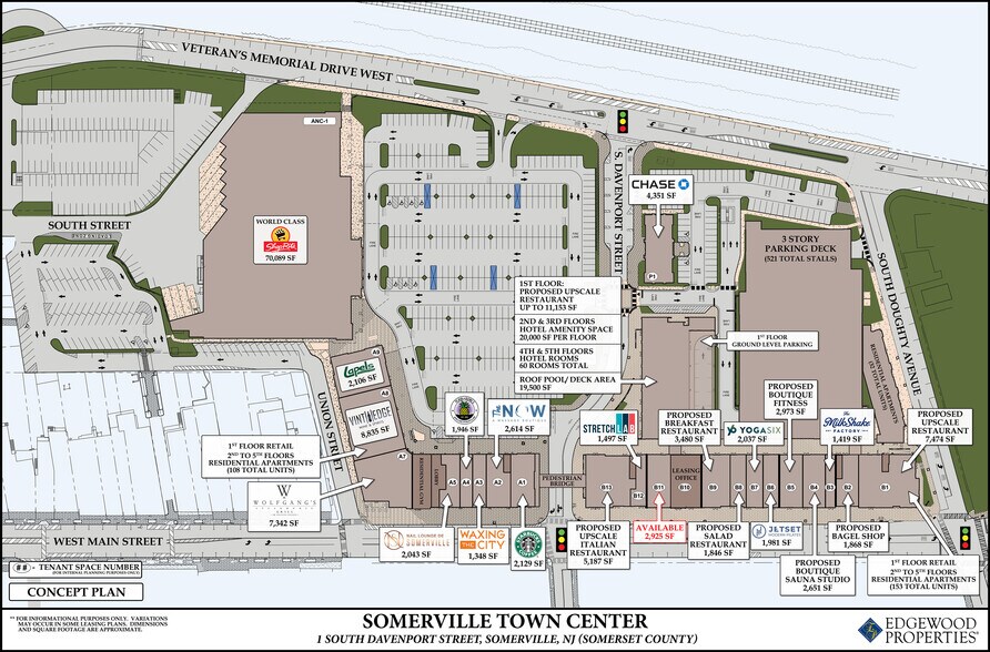 100 Veterans Memorial Dr W, Somerville, NJ à louer - Plan de site – Image 2 sur 8