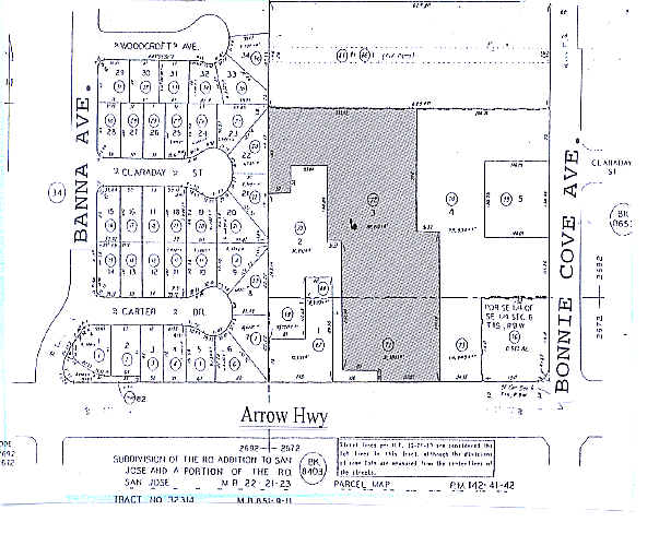 411-441 E Arrow Hwy, Glendora, CA à louer - Plan cadastral – Image 2 sur 19