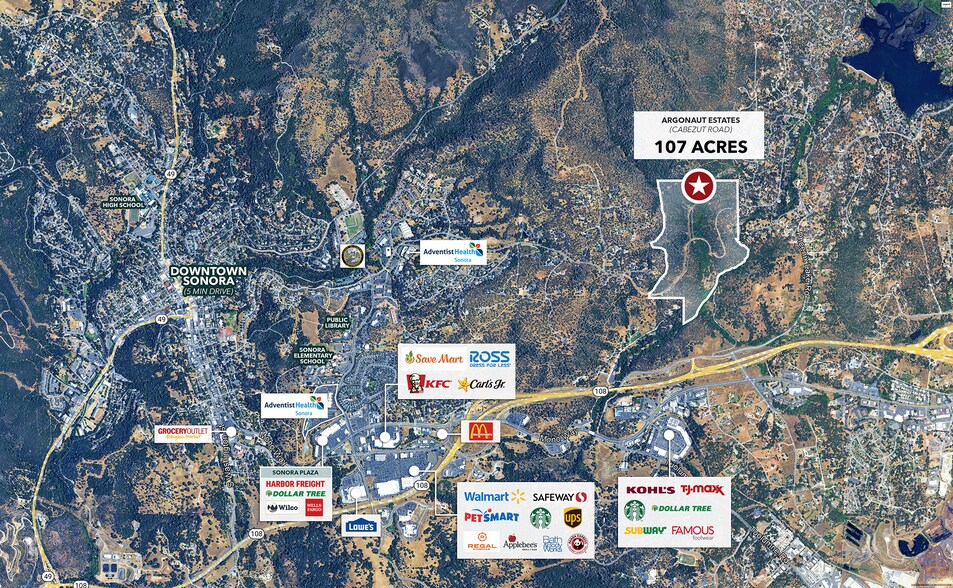 Cabezut Rd, Sonora, CA à vendre - Aérien – Image 2 sur 10