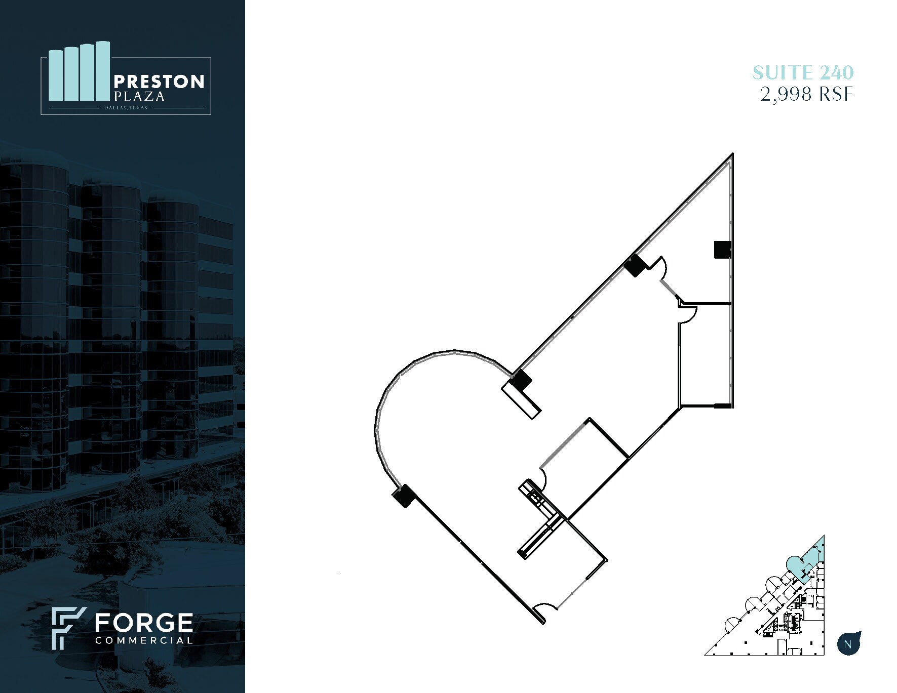 17950 Preston Rd, Dallas, TX à louer Plan d’étage– Image 1 sur 3