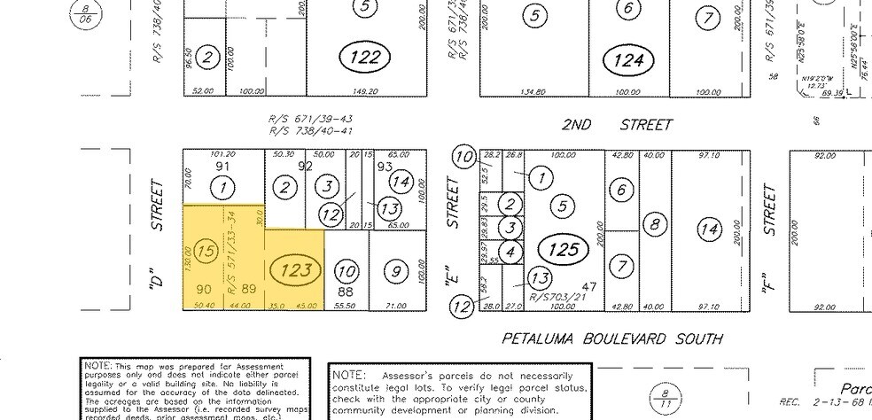 201 Petaluma Blvd, Petaluma, CA à vendre - Plan cadastral – Image 3 sur 3