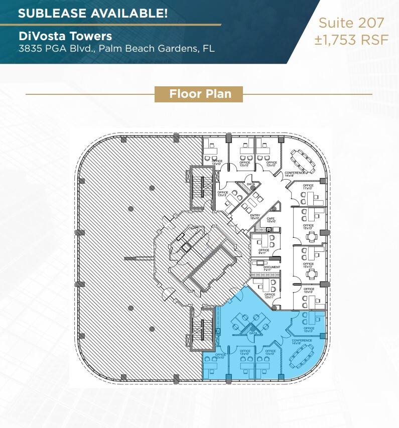 3835 PGA Blvd, Palm Beach Gardens, FL à louer Plan d’étage– Image 1 sur 1