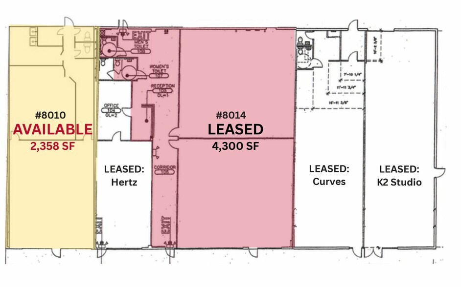 8010-8018 McEwen Rd, Centerville, OH à louer - Plan d’étage – Image 3 sur 3