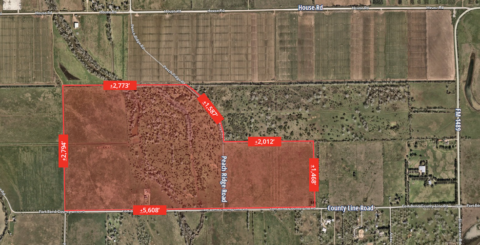 FM 1489 & County Line Rd, Brookshire, TX à vendre - Photo de l’immeuble – Image 2 sur 5