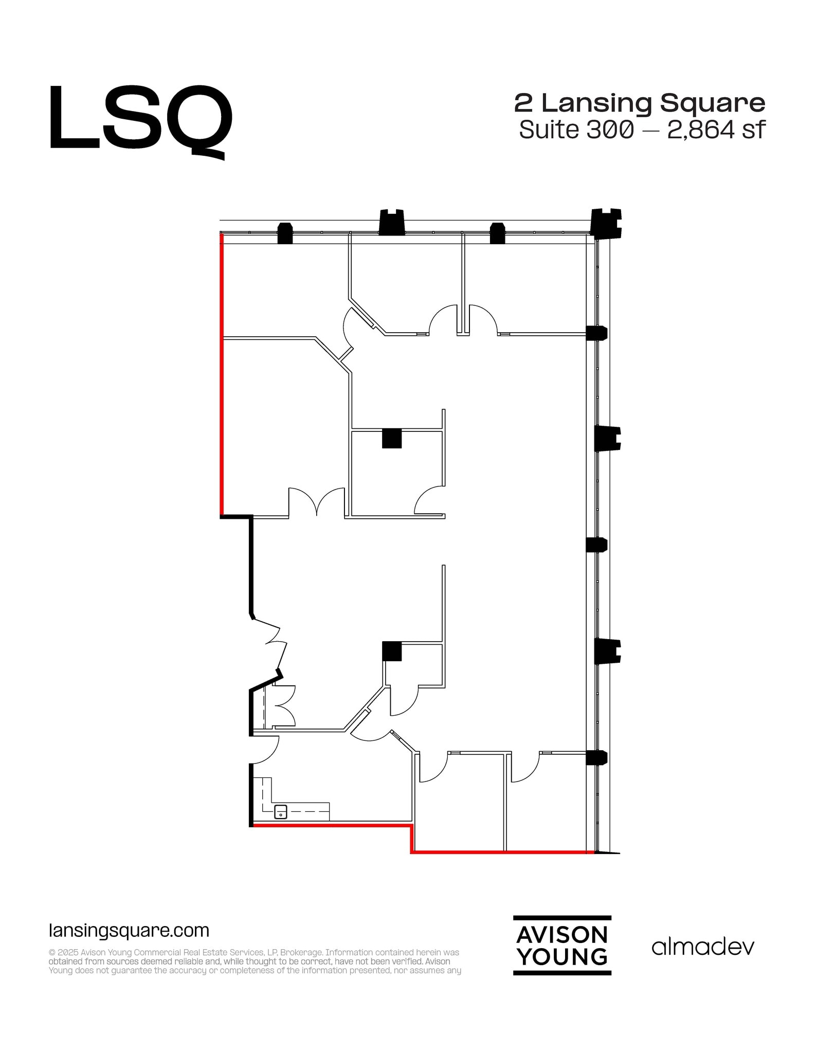 2 Lansing Sq, Toronto, ON à louer Plan d’étage– Image 1 sur 1
