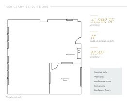 456-466 Geary St, San Francisco, CA à louer Plan d’étage– Image 1 sur 1