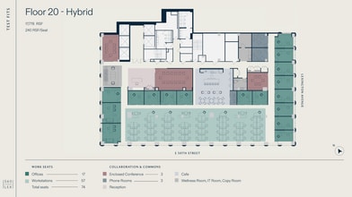 560 Lexington Ave, New York, NY à louer Plan d’étage– Image 2 sur 3