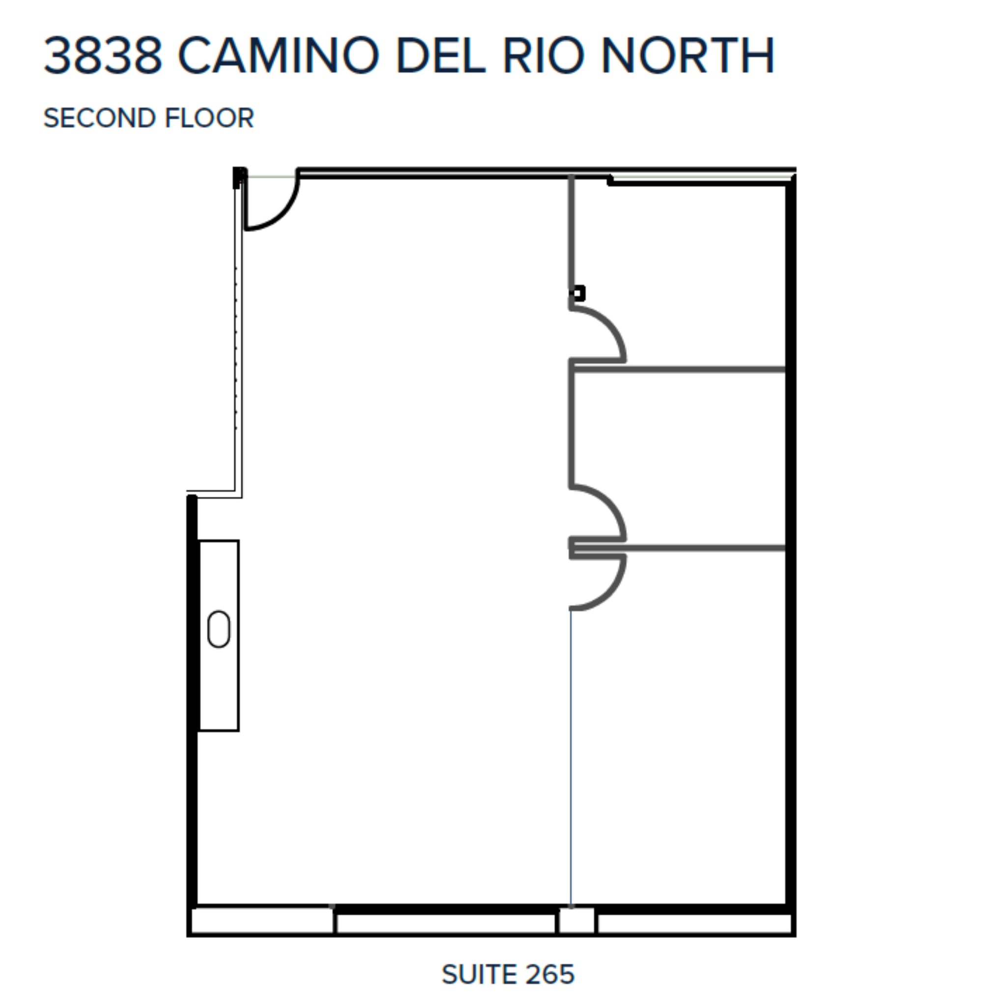 3838 Camino del Rio N, San Diego, CA à louer Plan d’étage– Image 1 sur 1