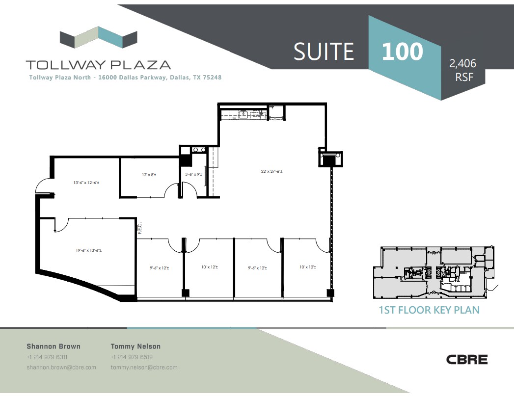 16000 N Dallas Pky, Dallas, TX à louer Plan d’étage– Image 1 sur 1