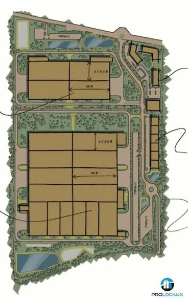 Industriel/Logistique dans Roye à louer - Plan de site – Image 3 sur 3