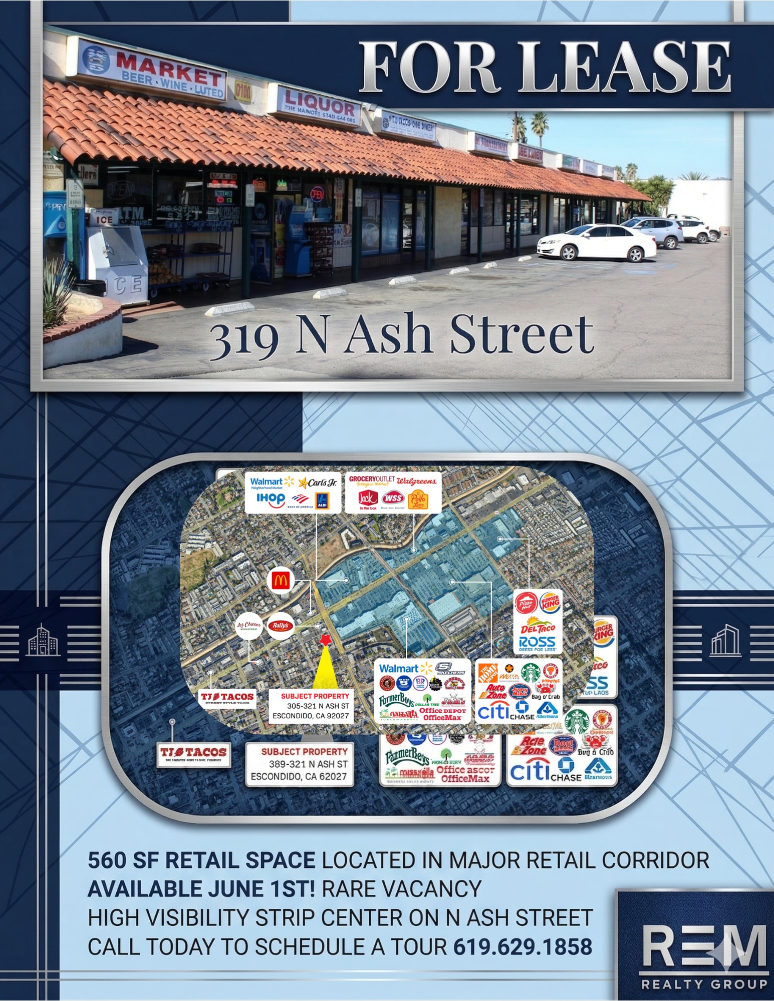 305-321 N Ash St, Escondido, CA à louer Autre– Image 1 sur 3