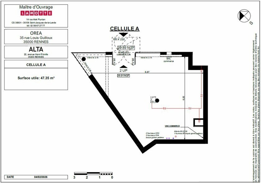 Local commercial dans Rennes à vendre - Plan d’étage – Image 3 sur 3