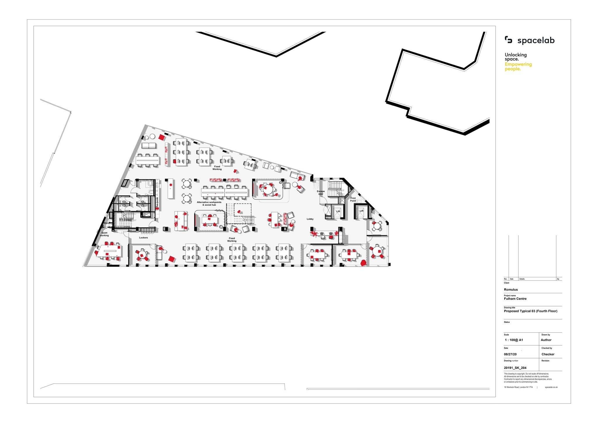 20 Fulham Broa, Londres à louer Plan de site– Image 1 sur 2