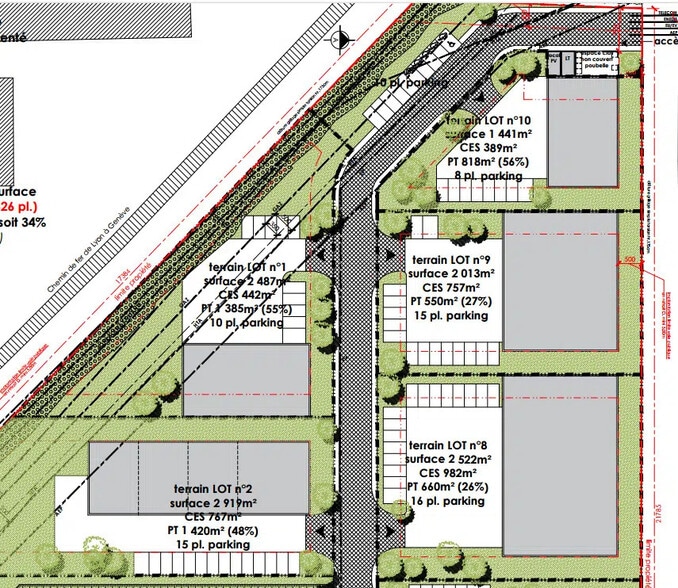 Terrain dans Meximieux à vendre - Plan de site – Image 2 sur 2