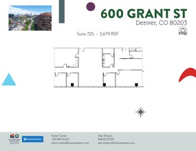 600 Grant St, Denver, CO à louer Plan de site– Image 1 sur 3