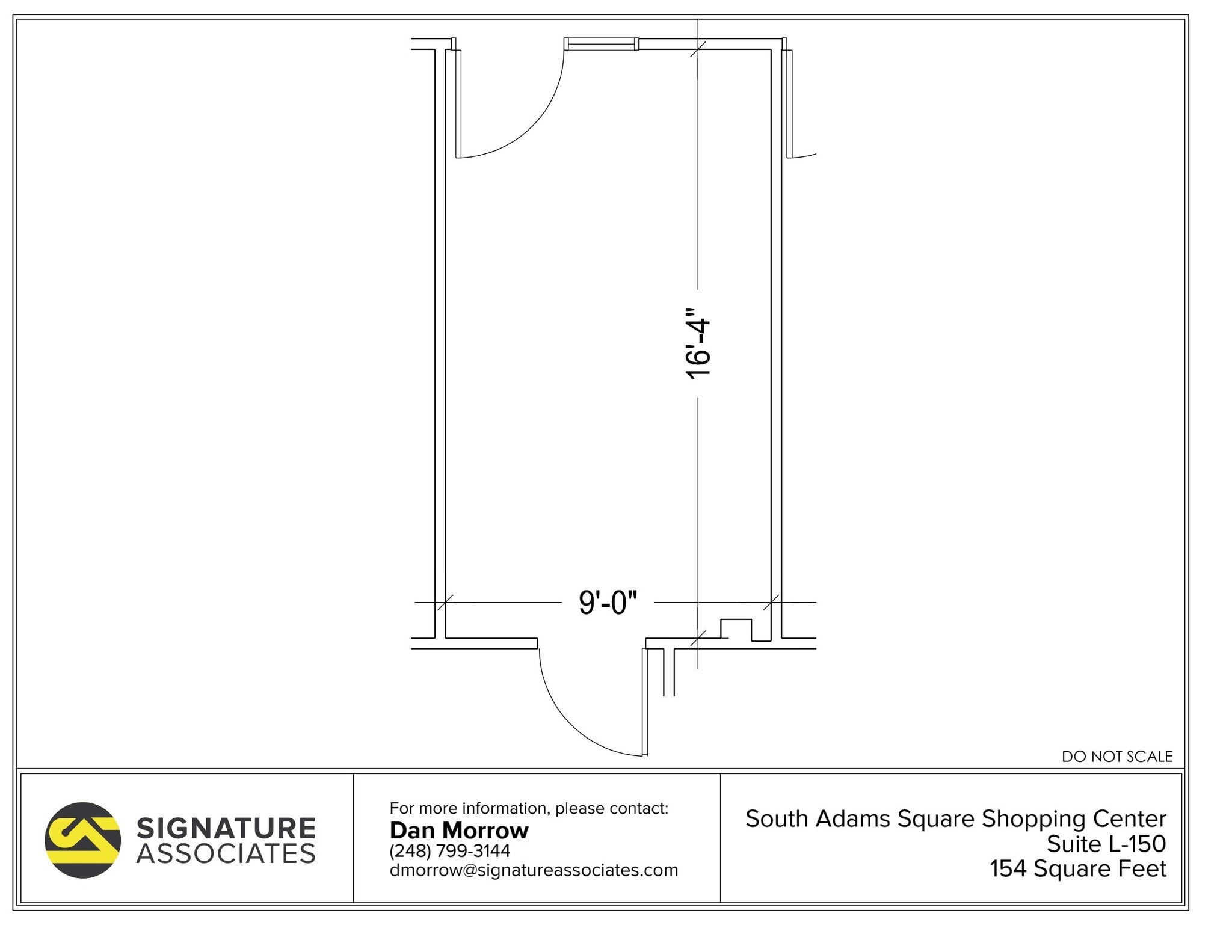 725 S Adams Rd, Birmingham, MI à louer Plan d’étage– Image 1 sur 1