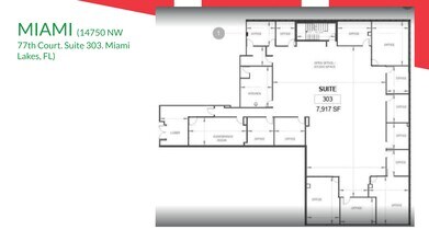 14750 NW 77th Ct, Miami Lakes, FL à louer Plan de site– Image 1 sur 1