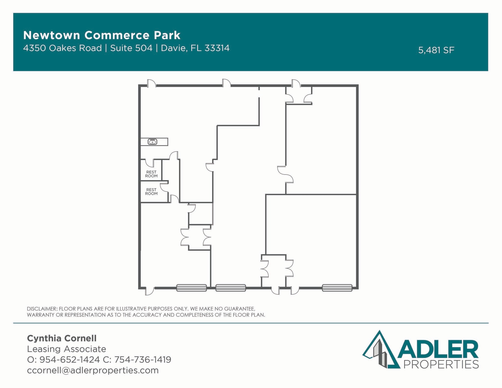 4350-4380 Oakes Rd, Davie, FL à louer Plan d’étage– Image 1 sur 1