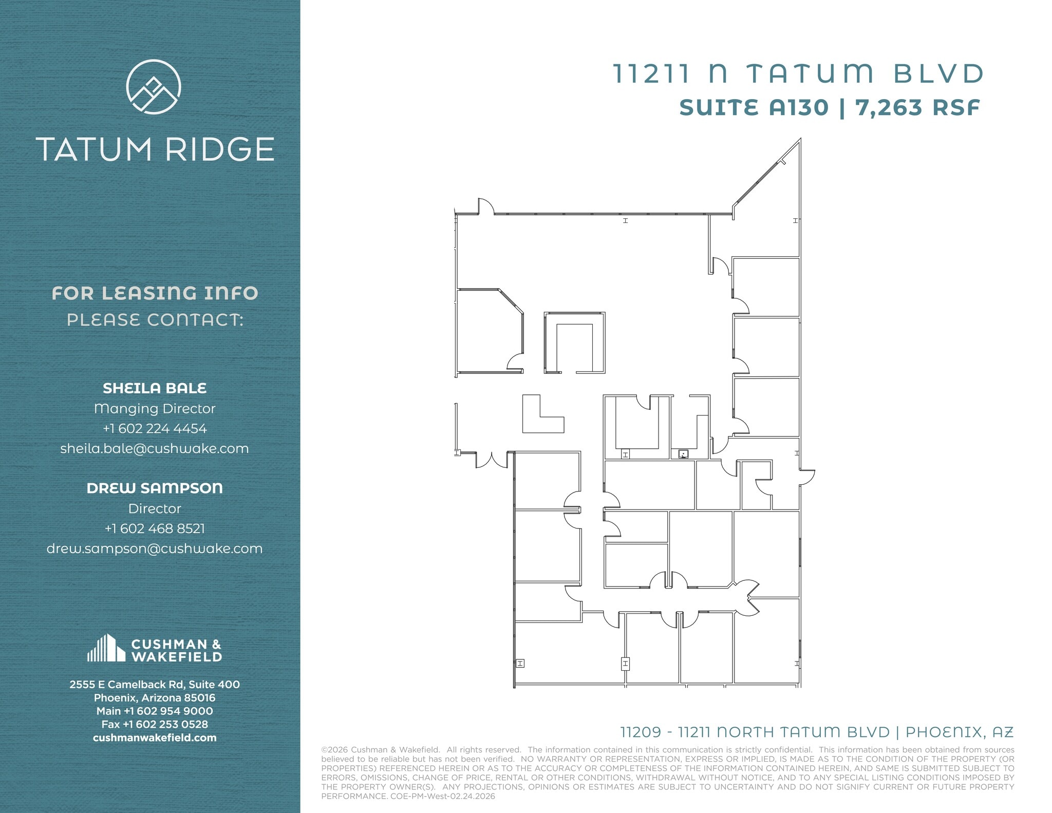 11209 N Tatum Blvd, Phoenix, AZ à louer Plan de site– Image 1 sur 1