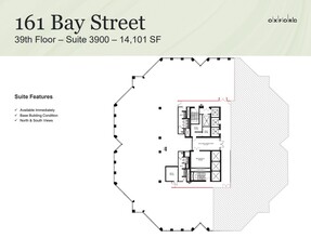 161 Bay St, Toronto, ON à louer Plan d’étage– Image 1 sur 1