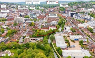 Leas Rd, Guildford, SRY - VUE AÉRIENNE vue de carte