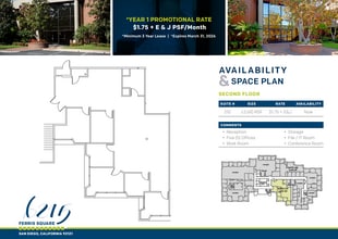 6215 Ferris Sq, San Diego, CA à louer Plan d’étage– Image 1 sur 1