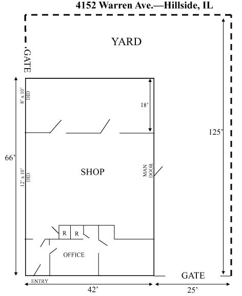 4152 Warren Ave, Hillside, IL à vendre - Plan d’étage – Image 3 sur 4