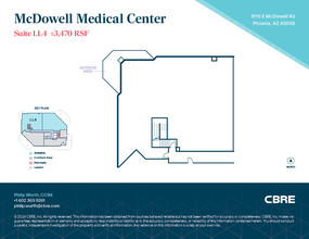 1010 E McDowell Rd, Phoenix, AZ à louer Plan d’étage– Image 1 sur 1