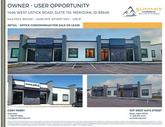 Plus de détails pour 1446 W Ustick Rd, Meridian, ID - Bureau à vendre