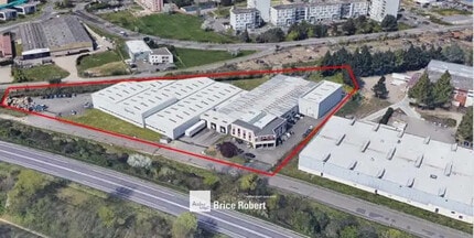 Brignais - Vue aérienne  vue de carte