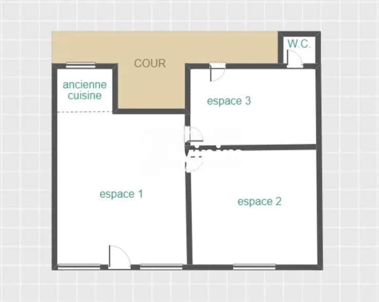 Local commercial dans Paris à louer - Plan d’étage – Image 3 sur 3