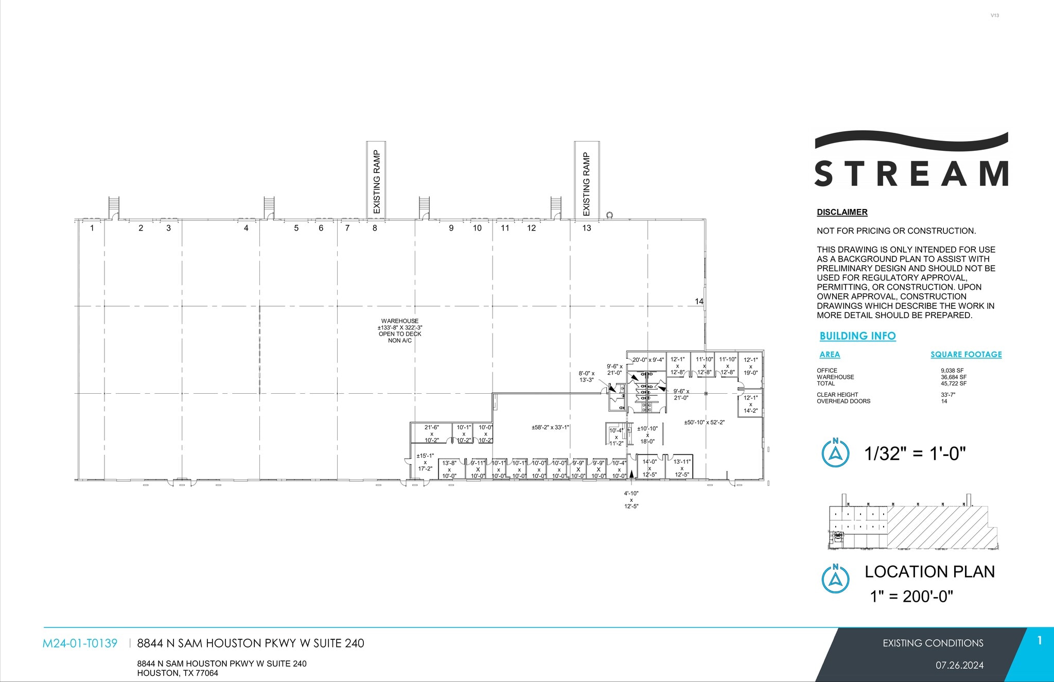 8844 N Sam Houston Pky W, Houston, TX à louer Plan de site– Image 1 sur 1