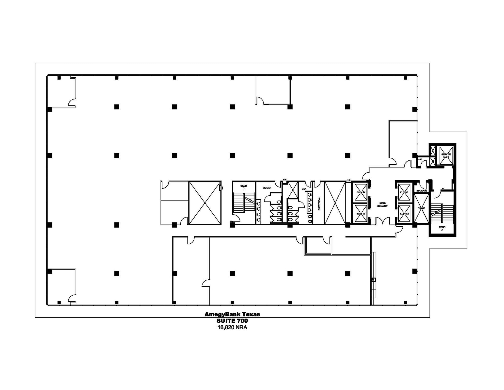 1801 Main St, Houston, TX à louer Plan d’étage– Image 1 sur 1