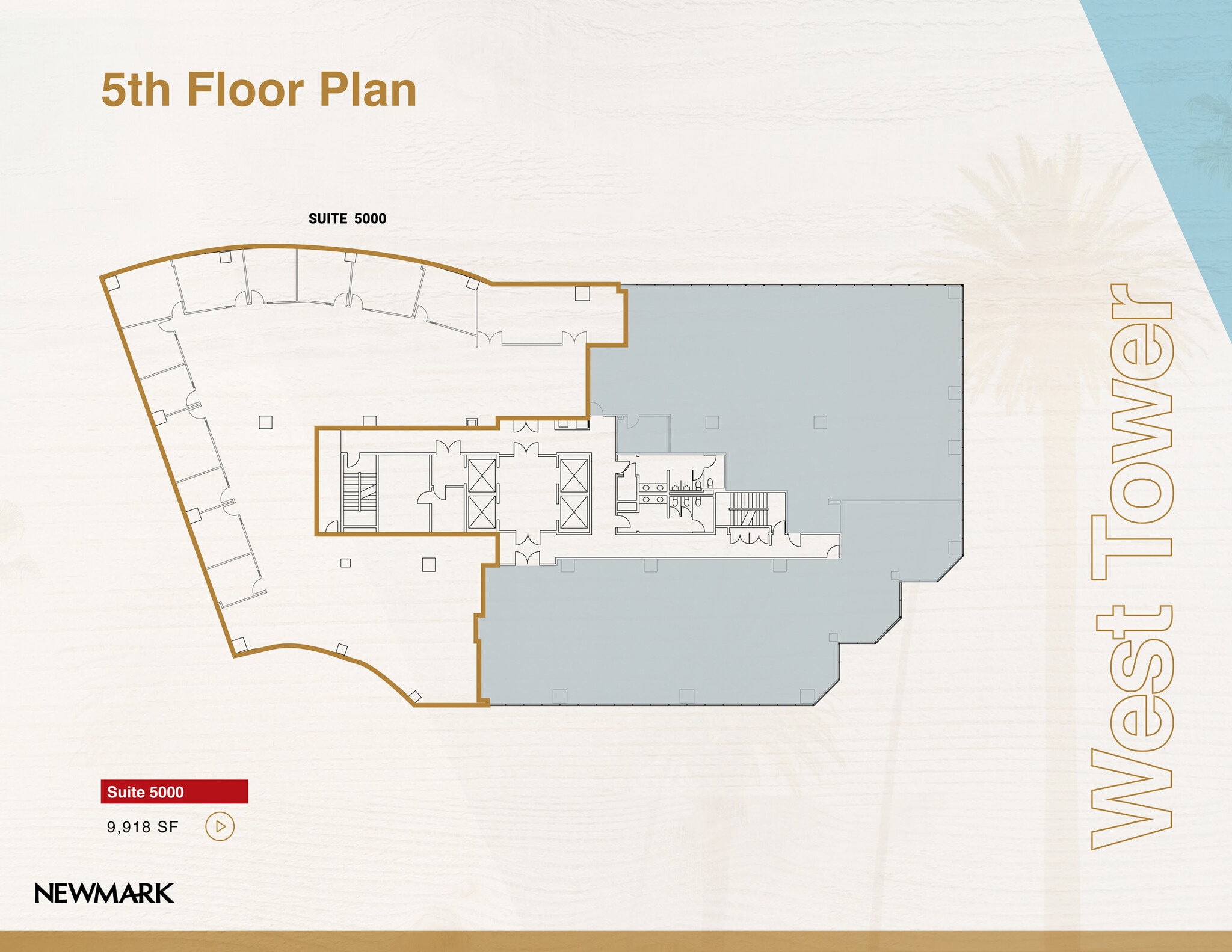 5000 Birch St, Newport Beach, CA à louer Plan d’étage– Image 1 sur 1