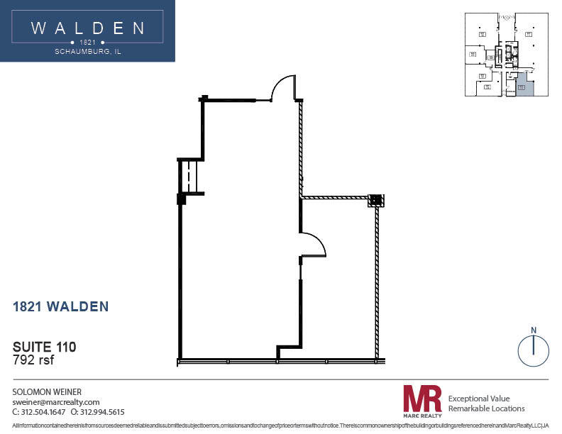 1821 Walden Office Sq, Schaumburg, IL à louer Plan d’étage– Image 1 sur 4