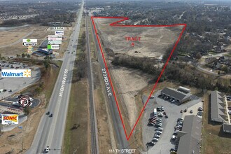 111th & Highway 51, Coweta, OK - Vue aérienne vue de carte - Image1
