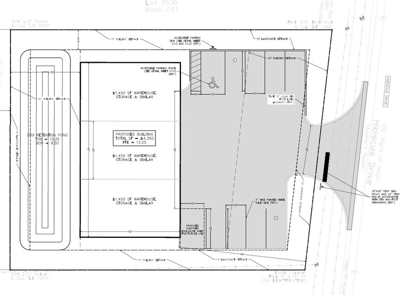 2830 Hibiscus Dr, Edgewater, FL à louer - Plan de site – Image 1 sur 3