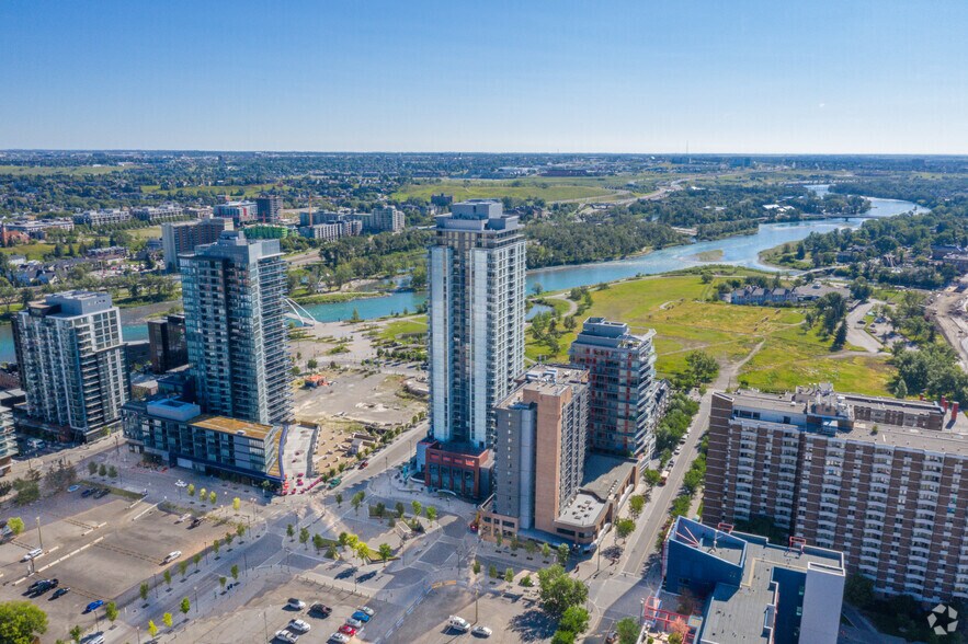 611 7th Av SE, Calgary, AB à louer - Aérien – Image 2 sur 4