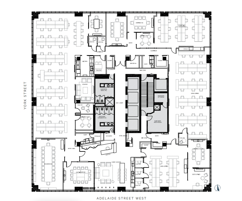 130 Adelaide St W, Toronto, ON à louer Plan d’étage– Image 1 sur 1